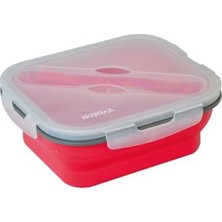 Nurgaz Silikon Katlanabilir Tek Gözlü Yemek Seti Ng 188