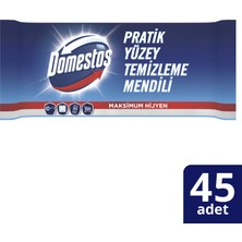 Domestos Pratik Yüzey Temizleme Mendili Maksimum Hijyen 45'li