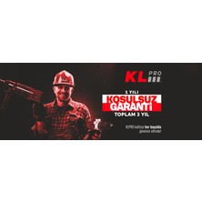 KL Pro  18VOLT Li-Ion  Kömürsüz Profesyonel Torklu Darbeli Vidalama Aküsüz Tek Makine KLDV18B-00