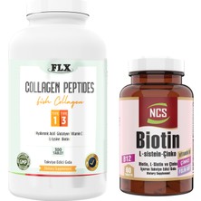 Balık Kollajeni Tip 1-3 Collagen 300 Tablet+Biotin 60 Tablet