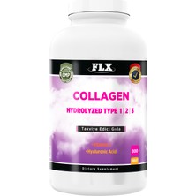 FLX Collagen Kollajen Tip 1-2-3 Hyaluronik Asit Vitamin C 300 Tablet+Biotin 60 Tablet