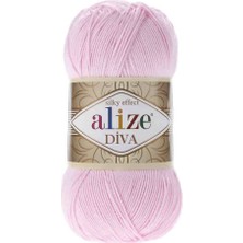 Alize Diva El Örgü Ipi Bebek Pembesi 185