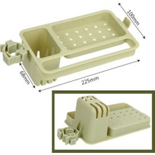 River World  Musluğa Takılan Sünger Havlu Askılı Sabun Hazneli Mutfak Banyo Lavabo Düzenleyici Organizer