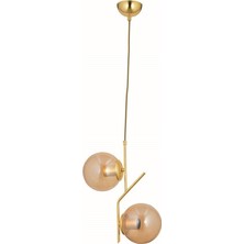 Trendylight Akay 2'li Gold Sarkıt Avize