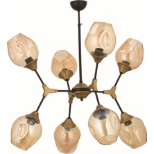 Trendylight Olimpus 8'li Siyah Modern Avize
