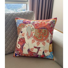 Lia Store Fil Desenli Dekoratif Kırlent Kılıfı