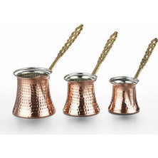 Pi İthalat  3lü Bakır Cezve Seti Pi