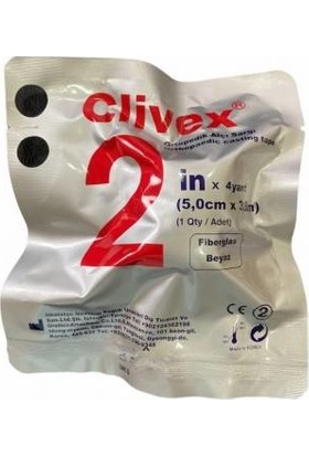 Clivex 3 Adet - Avrupa Amerikan Sentetik Alçı 2 Inch