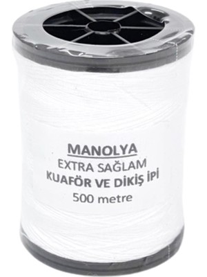 Manolya Ekstra Sağlam Dikiş ve Kuaför Ipi 500M Beyaz 1DNMK03