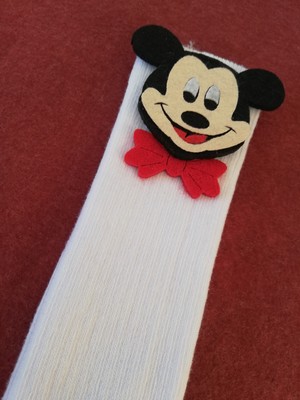 Sockrates Beyaz Mickey Mouse Keçeli Çorap