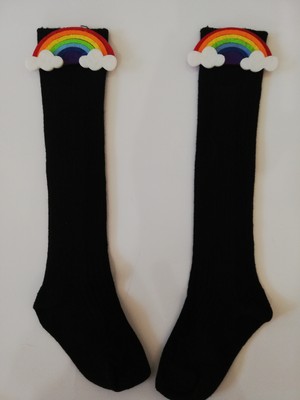 Sockrates Gökkuşağı Keçeli Çorap