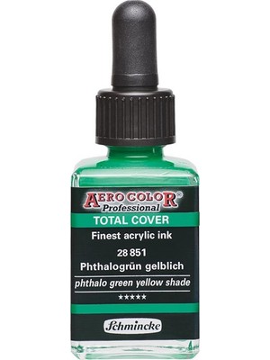 Schmincke  Aero Color  Akrilik Mürekkep  28 ml  851 Phthalo Gölge Yeşil-Sarı
