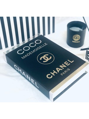 Lovely Book & Book Coco Chanel Klasik Model Açılabilir Dekoratif Kitap Kutusu 27 x 19 x 4 cm