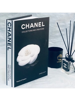Lovely Book & Book Chanel Danıele Bott Kenarlı Çiçek Figürlü Açılabilir Dekoratif Kitap Kutusu