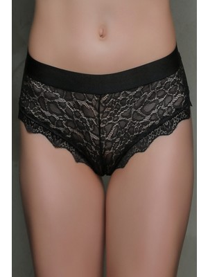 Moonlight 3007 Siyah Dantelli Slip