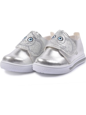Şirin Bebe 21K03 Gümüş-Beyaz Çocuk Günlük Ayakkabı