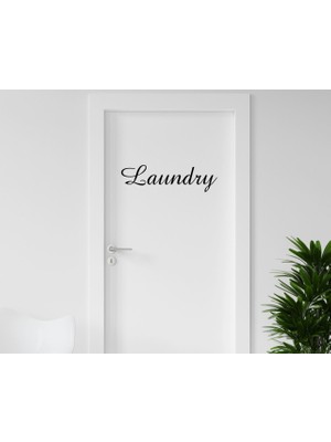 Bk Gift Laundry Tasarımlı Kapı Sticker-1