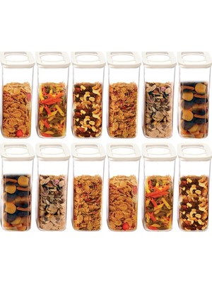 Geseus Moonstar 12'li Süper Set Saklama Kabı Erzak Kabı Seti 2250 ml.