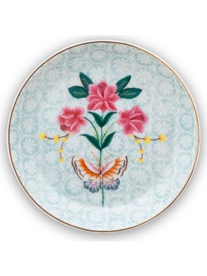 Pip Studio Blushing Birds Beyaz Porselen Çay Tabağı 9 Cm