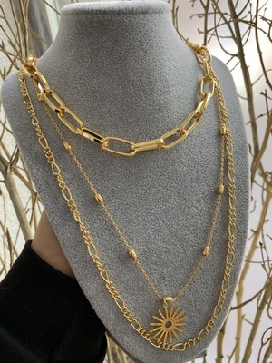 Jackferrero Kadın Altın Kaplama Renk Atmaz Kolye