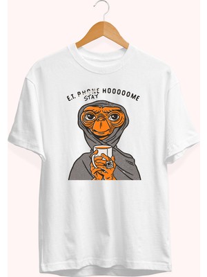 Grif E.t Baskılı Oversize Erkek T-Shirt