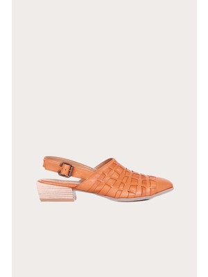 Bueno Shoes Taba Deri Kadın Düz Babet