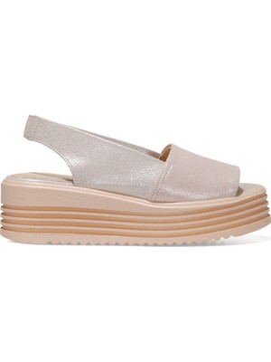Nine West Morena2 1fx Altın Kadın Dolgu Topuklu Sandalet