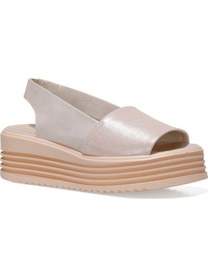 Nine West Morena2 1fx Altın Kadın Dolgu Topuklu Sandalet