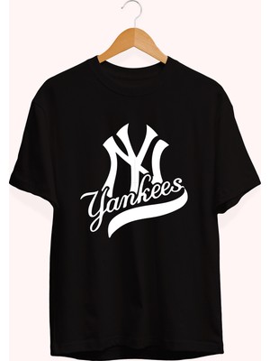 Grif Nyc Yankees Baskılı Oversize Erkek T-Shirt