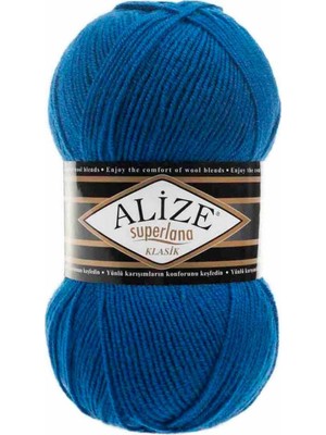 Alize Superlana Klasik El Örgü Ipi Saks 141