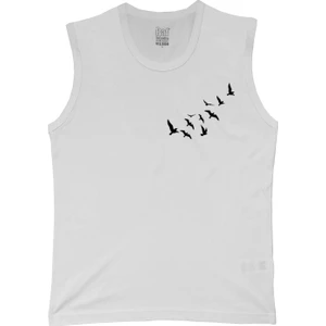 Raf Coll Erkek Düşük Kollu Beyaz Ön Dijital Baskılı T-Shirt