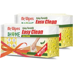 Mr.wıpes Easy Clean Temizleme Mendili Limon Kokulu 2 'li