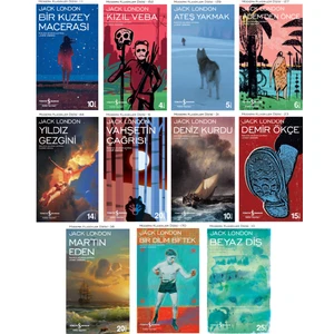 Beyaz Diş - Martin Eden - Demir Ökçe - Vahşetin Çağrısı - Yıldız Gezgini - Adem'den Önce - Kızıl Veba - Jack London -11 Kitap