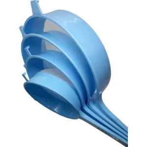 Tillo Ev Dünyası Plastik Süt Süzgeci 4'lü Süzgeç 12 x 14 x 17,5 x 20 cm.
