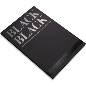 : Black Black : Siyah Çizim Defteri : 300 gr : A3 : 20 Yaprak