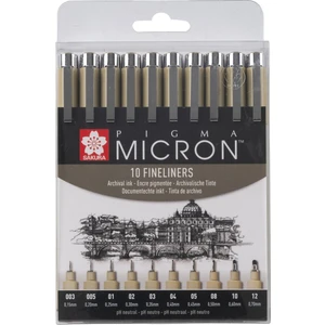 Pigma Micron Siyah Set 10 Uç