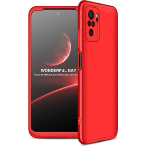 Xiaomi Redmi Note 10S ile Uyumlu Kılıf 3 Parçalı Tam Koruma Dayanıklı Soft Ince Kılıf