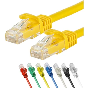 CAT7 Ethernet (Network, LAN) Kablosu, Sarı, 50 cm