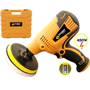Power Profesyonel 450 Watt  Kademe Hız Kontrol Ayarlı Koltuk Yıkama, Polisaj Makinesi