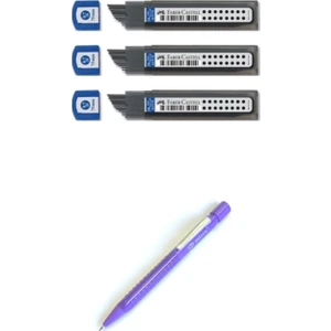 Grip 0,7 mm Uçlu Kalem Mor 3 Adet Faber Castell 07 mm Kalem Ucu