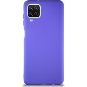 Case World Samsung Galaxy M12 Kılıf Soft Premier Renkli Silikon Kapak Mor