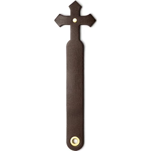 Haç Deri Kitap Ayracı Kahverengi