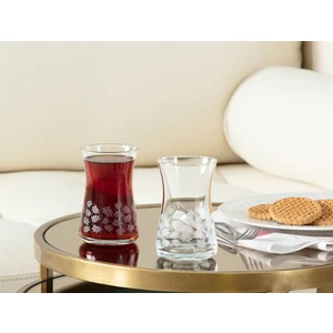Madame Coco Esperanza White Leaves 6'lı Çay Bardağı Seti 170  ml