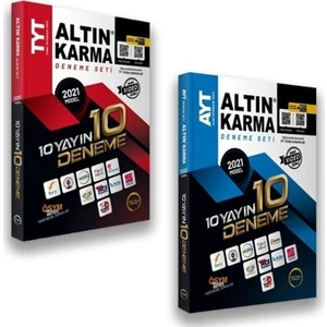 Altın Karma Yayınları 2021  TYT AYT  10 Farklı Yayın 10 Deneme Seti