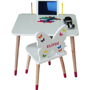 Ahşap Çocuk Oyun ve Aktivite Masa Sandalye Takımı