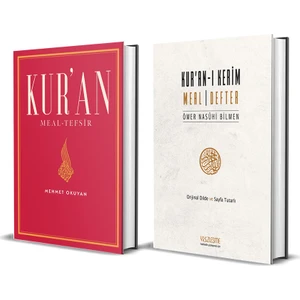 Kur'an Meal-Tefsir & Kur'an-I Kerim Meal Defter 2 Kitap Set -Mehmet Okuyan