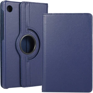 Huawei Matepad T10S Uyumlu Kılıf Standlı 360° Rotatable Pu-Leather Case Lacivert