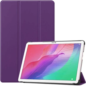 Huawei Matepad T10S Uyumlu Kılıf Standlı Ön ve Arka Kılıf Canpay Smart Case Mor