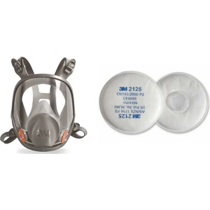 3m 6800 Tam Yüz Maskesi Ortaboy + 3m 2125 P3 Toz, Sis, Duman Filtresi (1 Takım)