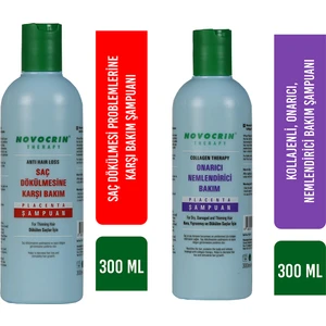 Yeni Placenta Bakım Şampuanı & Collagen Therapy Şampuan 300 ml 2'li